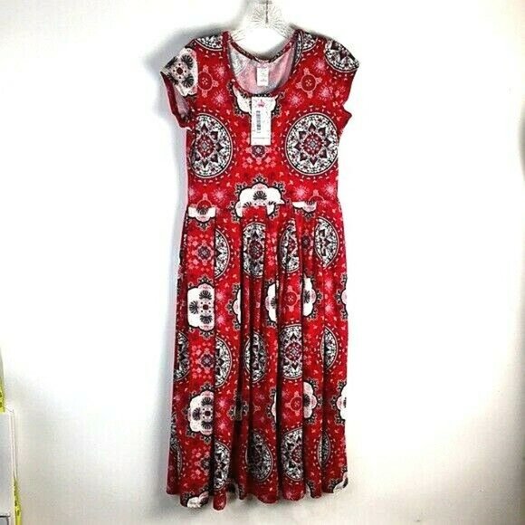 Pretty Young Thing Dresses & Skirts - Maxi Knit Dress Geometric Red Women's Medium *3A